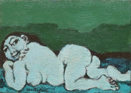 Domenico Cantatore — Nudo con paesaggio